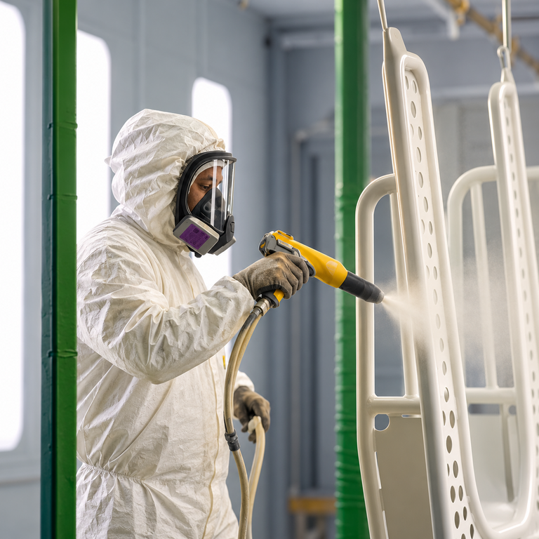 Precision Powder Coating in Action