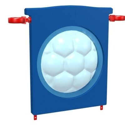 Playcraft Round-5 - Blue panel with a white bug-eye design and red handles for ages 6-12.