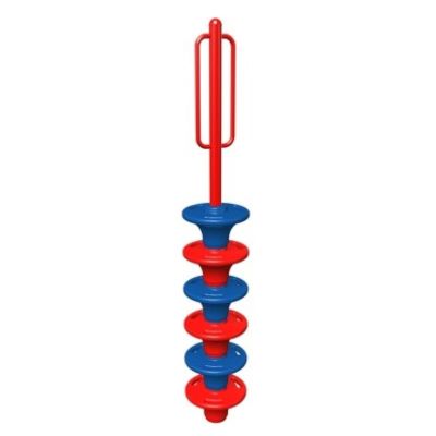 Playcraft Disc Climber - Red and blue freestanding climber for ages 5-12 with stacked discs design