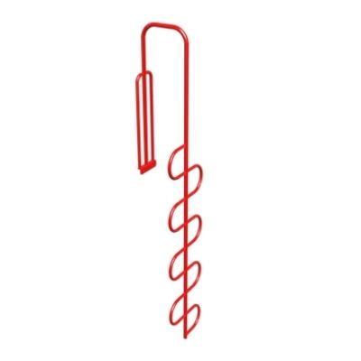 Playcraft Round-3.5 - Red Snake Climber with metal loops for climbing, suitable for ages 2-12.