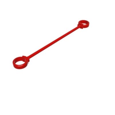 Playcraft Round-5 - Red chinning bar designed for ages 2-5, 5-12 with circular grips and sturdy construction