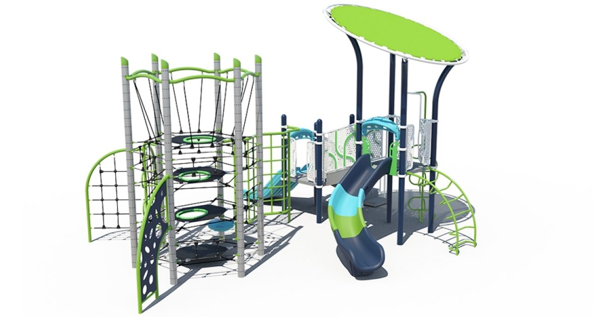 Hybrid Commercial Playground with Playcraft Designer’s Choice, Climbing ...