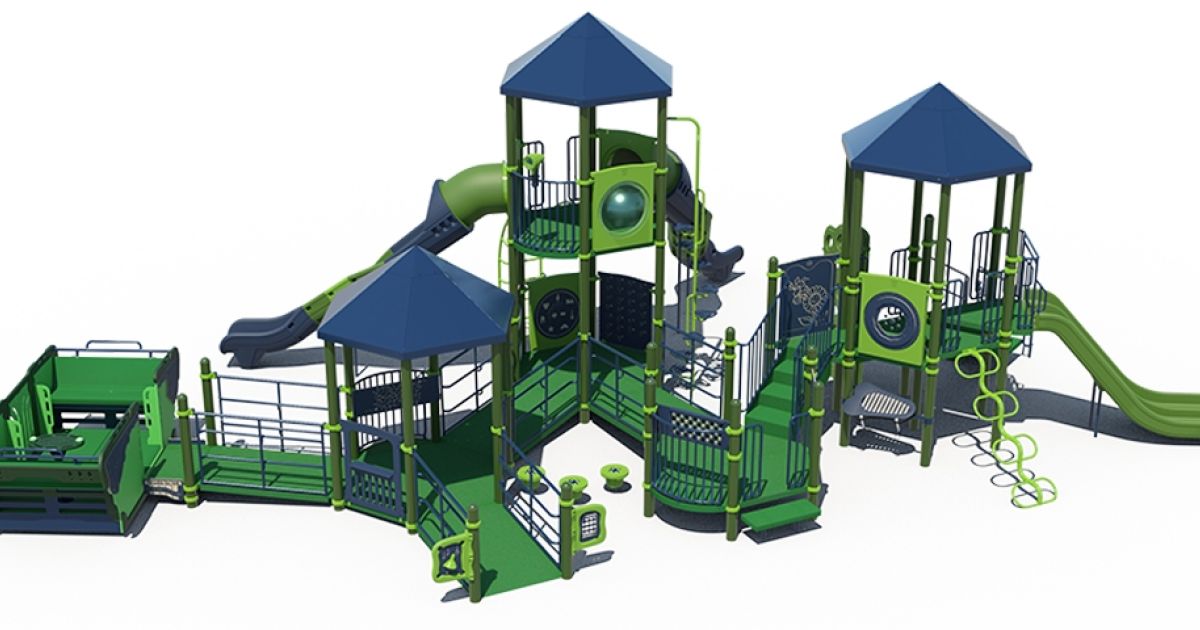 Commercial Post & Deck Playground with Playcraft Designer’s Choice ...