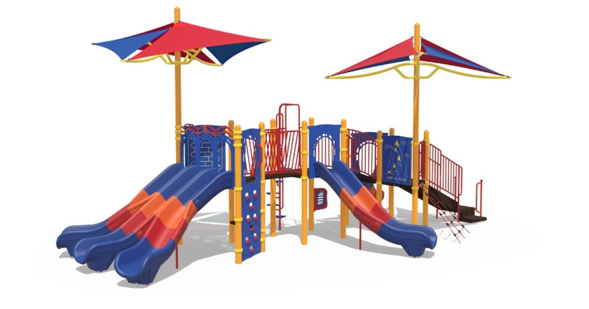 Commercial Post & Deck Playground with Bridges / Linking Events ...