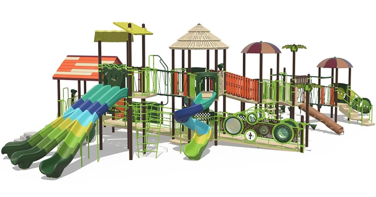 Commercial Post & Deck Playground with Playcraft Designer’s Choice ...