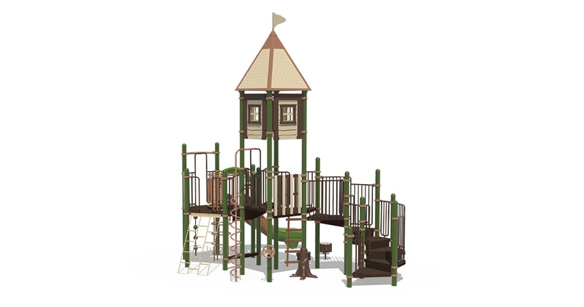 Commercial Post & Deck Playground with Playcraft Designer’s Choice ...