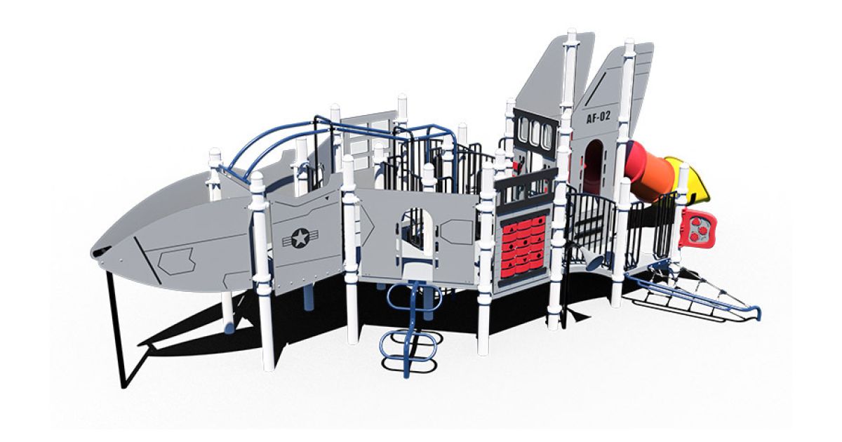 Commercial Post & Deck Playground with Bridges / Linking Events