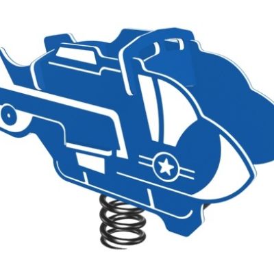 Playcraft Toddler Helicopter - blue helicopter-shaped spring rider for ages 2-5, ideal for themed playgrounds