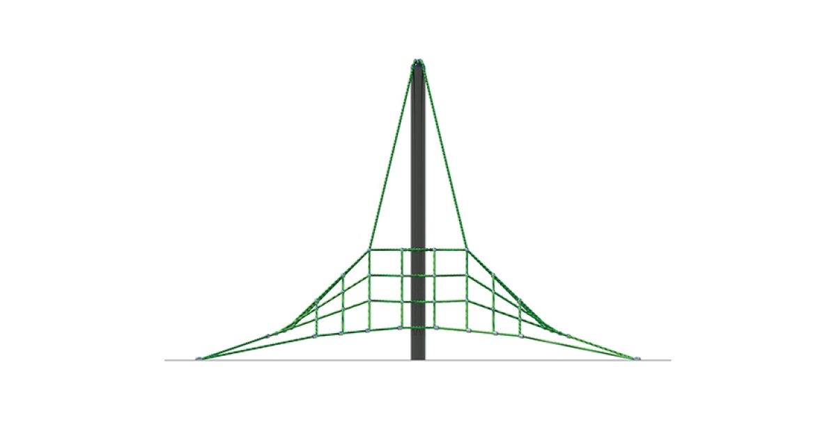 Commercial Net Climbing Structure with Climbing Ropes & Nets ...