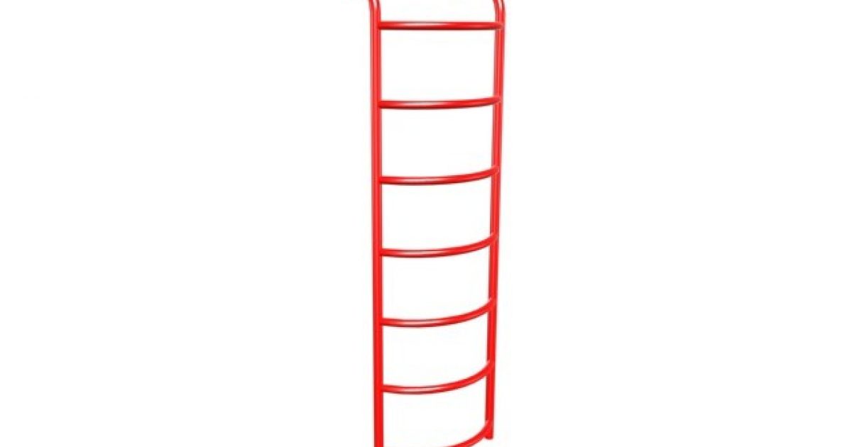 Hand Rung Ladder Rounded Climber, Curved Rung Ladder 42-48in R35 | Playcraft Systems