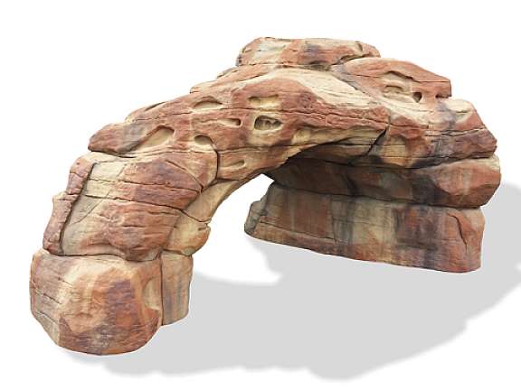 Playcraft Sandstone Arch - realistic sandstone-colored arch climber for ages 5-12 with texture like real rock