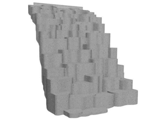 Playcraft Round-3.5 - gray climbing structure with textured surface, ideal for parks, suitable for ages 2-12